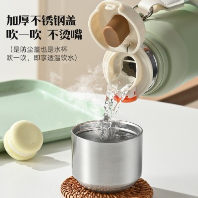 茶水分离全钢盖不锈钢子弹头保温杯一盖两用大容量便携运动水杯图3