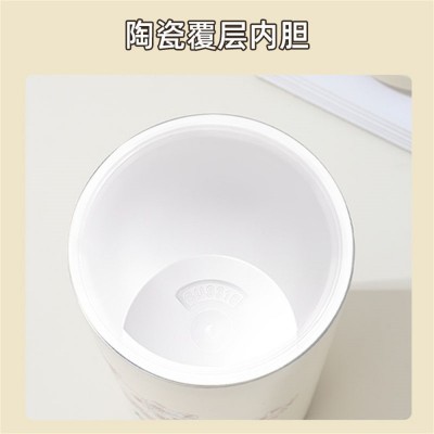新款316不锈钢咖啡杯铃兰花保温杯高颜值时尚双饮杯礼品水 杯批发图4