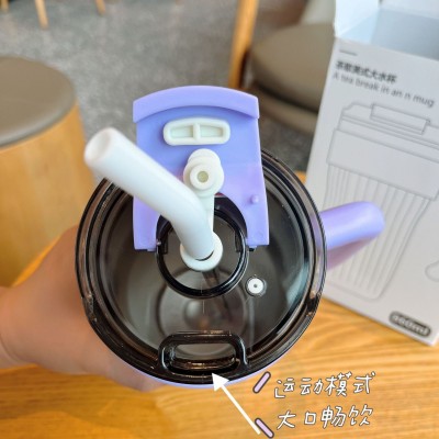 316不锈钢吸管保温杯批发女生高颜值水杯大容量礼品杯子便携外带图4