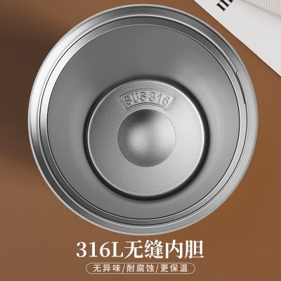 新款便携高颜值316不锈钢保温杯大容量男女生车载双饮吸管咖啡杯图4