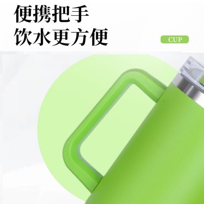 跨境40oz汽车杯冰霸杯304不锈钢保温杯子双层真空大容量吸管水杯图4