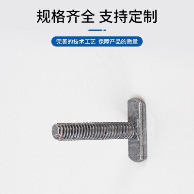 欧标T型螺栓铝型材光伏配件锤头M5M6M8M10M12M16槽用T型压板螺钉图3