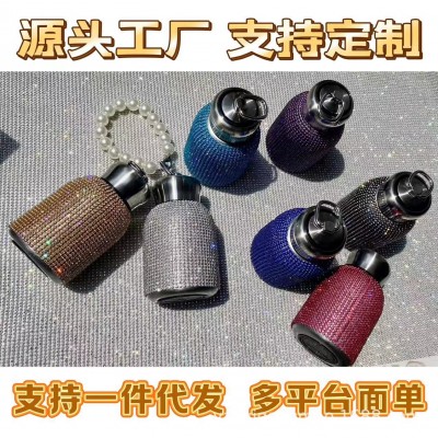 批发镶钻网红304不锈钢保温杯钻石保温杯高颜值不锈钢手工贴钻杯图2