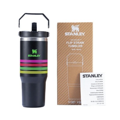 便携折叠杯304不锈钢真空杯30oz887ml史丹利吸管杯户外保冷保温杯图5