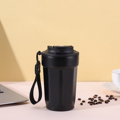 提绳八角咖啡杯礼品水杯316不锈钢保温杯学生杯时尚简约便携水杯图3