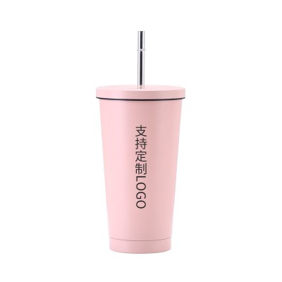 汽车杯冰霸杯双层不锈钢吸管杯杯子咖啡保温杯304批发高颜值水杯图5