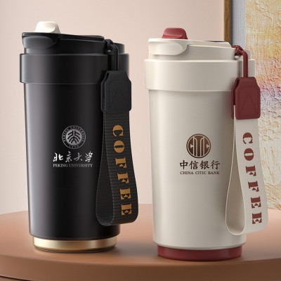 智能保温杯高颜值316不锈钢咖啡杯陶瓷内胆便携水杯随行杯子定制图5