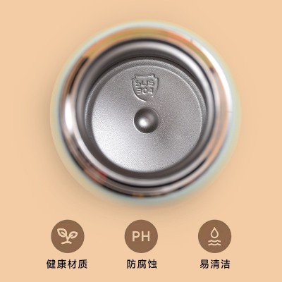 高颜值时尚迷你保温杯304不锈钢真空口袋杯便携带锁扣直 饮弹跳杯图3
