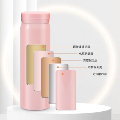 简约304不锈钢口袋杯高颜值迷你小容量保温杯便携办公礼品杯定制图2
