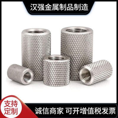 304不锈钢加长圆柱滚花网纹手拧螺母螺帽M3M4M5M6M8M10M12M14M16图4