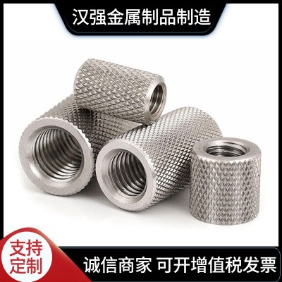 304不锈钢加长圆柱滚花网纹手拧螺母螺帽M3M4M5M6M8M10M12M14M16图3