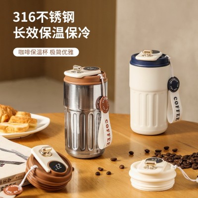 316不锈钢智能保温杯高颜值男女咖啡杯随行水杯便携车载 杯子批发图3