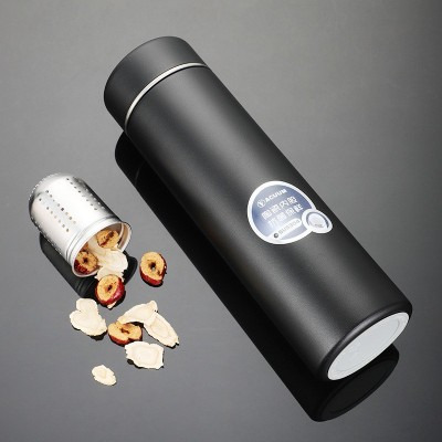 批发陶瓷内胆不锈钢保温杯刻字印logo车载泡茶杯茶水分离抑菌水杯图3