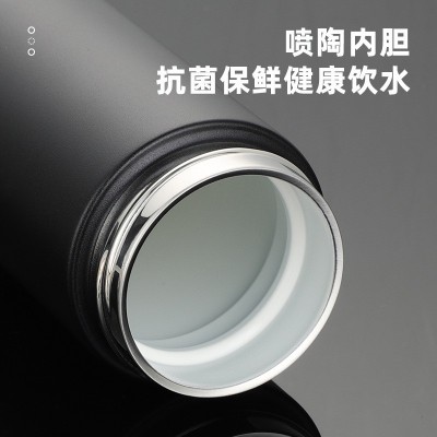 批发陶瓷内胆不锈钢保温杯刻字印logo车载泡茶杯茶水分离抑菌水杯图5