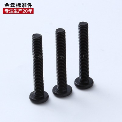 源头厂家 大平头内六角螺丝 倒边内六角螺栓 M6M8黑色家具螺丝图2