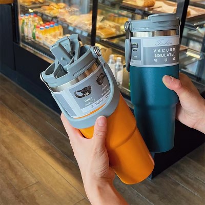 美式30oz手提双饮不锈钢304保温杯车载杯便携汽车冰霸咖啡杯图5