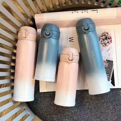 304渐变弹跳杯不锈钢保温杯学生便携礼品水杯车载保温杯批发LOGO图3