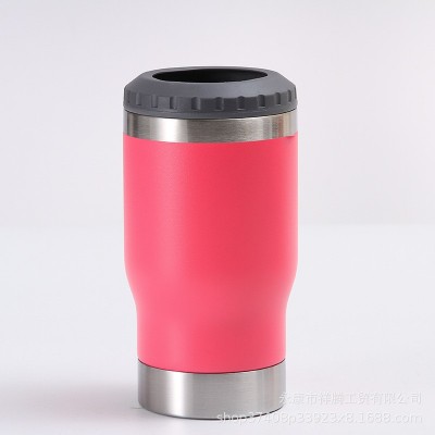14OZ不锈钢啤酒杯带开瓶器双层真空可乐保冷罐一杯多盖保温杯定制图2