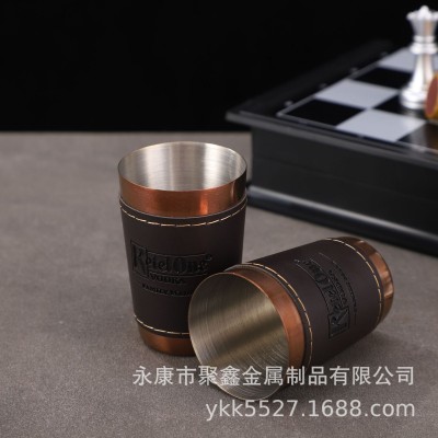 厂家直销304简约不锈钢酒杯户外露营啤酒杯家用便携咖啡杯图4