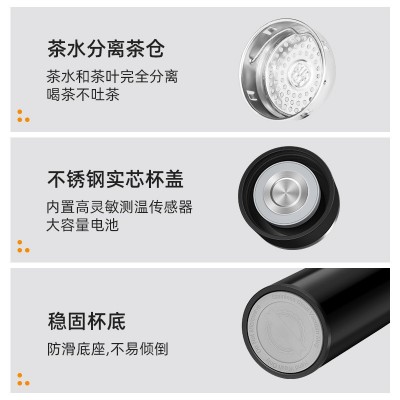 新款温度显示保温杯316不锈钢水杯便携商务礼品保温杯定 制批发 1个图3