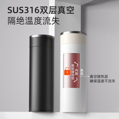 新款温度显示保温杯316不锈钢水杯便携商务礼品保温杯定 制批发 1个图2
