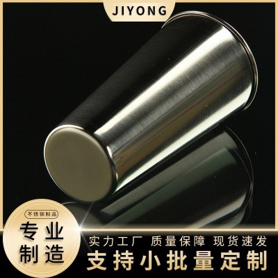 不锈钢口杯瘦长杯迷你杯子创意不锈钢酒杯啤酒杯便携式厂家100m 200个图2