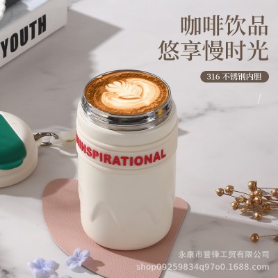 跨境316不锈钢手提吸管咖啡杯学生简约杯户外休闲随手车载网红杯图4