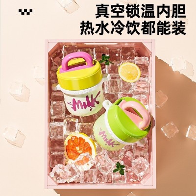 多巴胺可爱316不锈钢保温杯高颜值咖啡杯便携迷你吸管水杯子批发图5