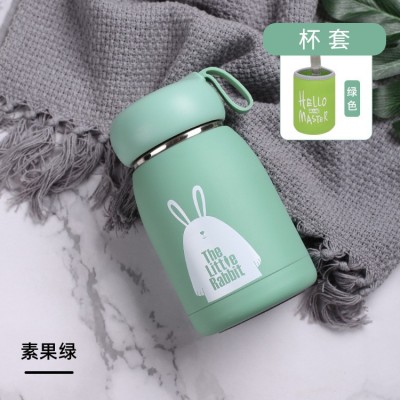网红卡通保温杯便携式提手智能不锈钢大肚杯广告礼品杯刻字水杯子图3