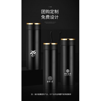 智能316不锈钢保温杯测温水杯创意商务直杯子礼品杯批发贴牌刻字图2