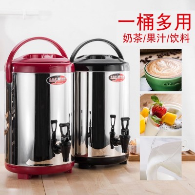 不锈钢保温桶奶茶桶豆浆桶商用大容量双层保冷保温10升奶图4