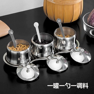 304不锈钢调味罐调味盒调味瓶创意葫芦形调味盅图3