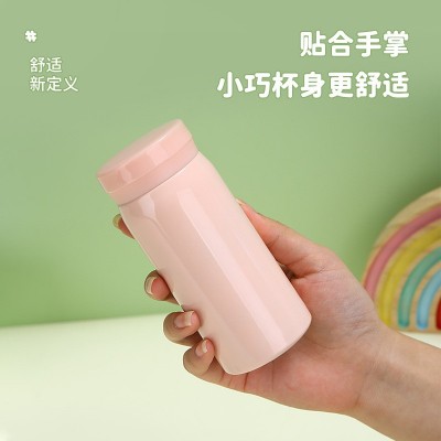 双层304不锈钢真空口袋杯简约学生迷你水杯家用便携礼品 保温杯图2