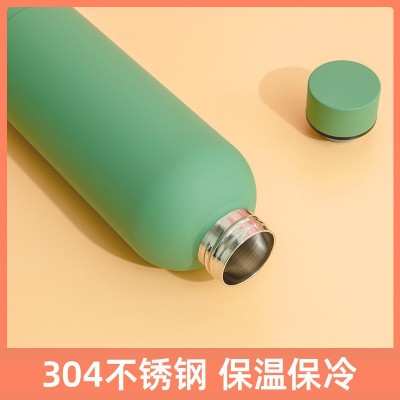 外贸304不锈钢美式小口瓶保温杯户外运动水壶大容量磨砂水瓶图2