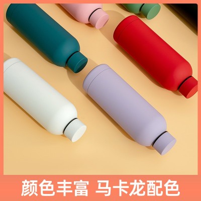 外贸304不锈钢美式小口瓶保温杯户外运动水壶大容量磨砂水瓶图3