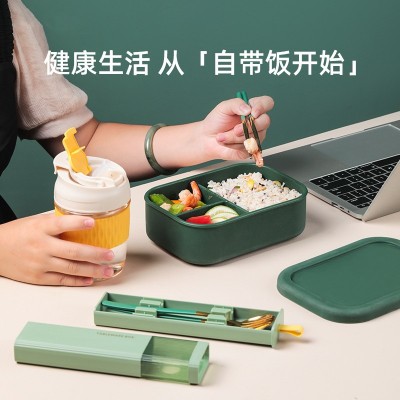 304不锈钢筷勺叉子套装 防霉防滑上班簇成人学生户外旅行便携餐具图2