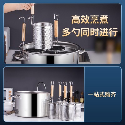 不锈钢粉篱煮面桶商用多功能粉离可拆卸大容量麻辣烫沙县带盖卤锅图4