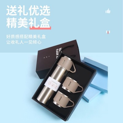 304不锈钢保温杯高颜值礼品套装一杯两用便携商务泡茶水杯子批发图2