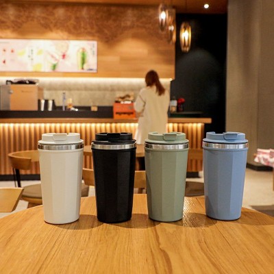 跨境双层你推不倒轻松拿的不倒杯不锈钢保温杯简约便携式小容量杯图3
