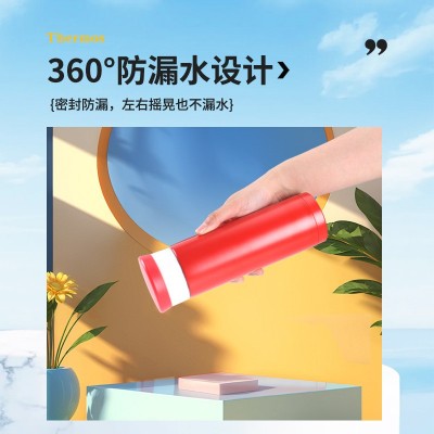 不锈钢真空保温杯便携350ml水瓶小容量高档车载男女学生泡茶水杯图2
