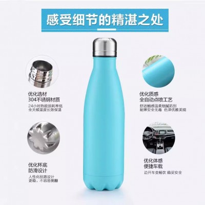 304不锈钢可乐瓶保温杯大容量运动水壶汽车杯广告礼品水杯子批发图4
