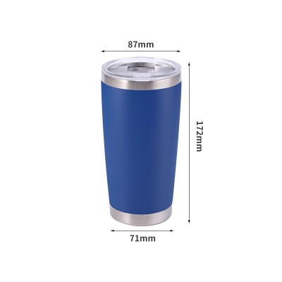 跨境不锈钢保温杯20oz30oz汽车杯带手柄真空喷塑带盖车载冰霸杯图4