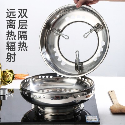 新一代不锈钢加厚双层防风节能罩聚火节能灶炉架子厨房煤气炉配件图3