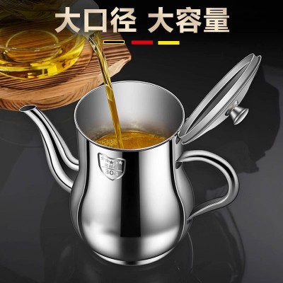 304不锈钢油壶厨房防漏油罐壶家用带过滤网大容量滤油储油壶油瓶图2