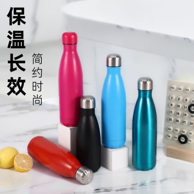 亚马逊304不锈钢保温杯户外大容量运动水壶便携可乐瓶定制logo图2