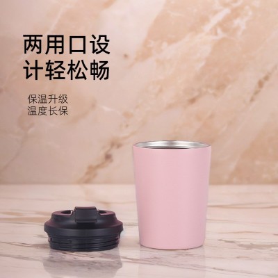 时尚咖啡杯304不锈钢小容量迷你保温杯男女户外可爱随手学生礼品图2
