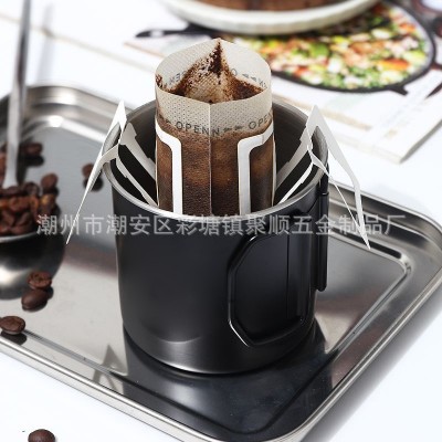 跨境代发304不锈钢咖啡杯露营折叠水杯简约夏日啤酒杯烧烤冷饮杯图4