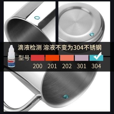 304不锈钢水杯牛奶杯幼儿园儿童水杯双层隔热口杯不锈钢杯子带盖图4