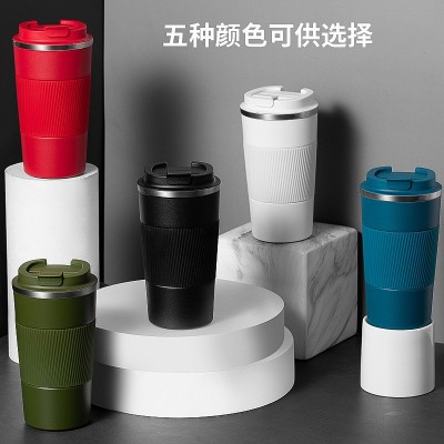 跨境304不锈钢外贸咖啡杯时尚保温杯随手车载水杯创意礼品杯批发图3