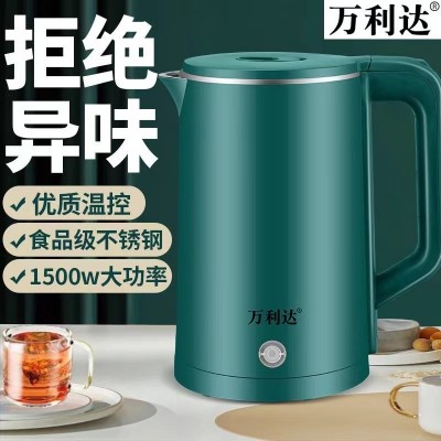 厂家批发电热水壶不锈钢 小家电烧水壶自动断电活动礼品一件代发图3